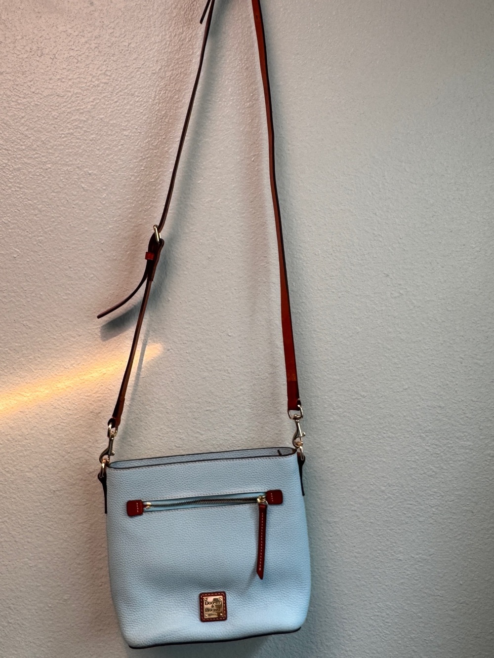 Dooney & Bourke Light Blue Leather Crossbody and wallet - Picture 3 of 13